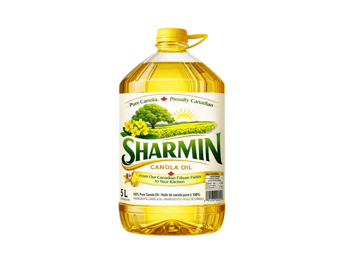 Sharmin canola oil bottle